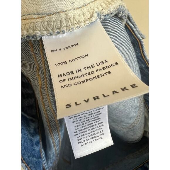 SLVRLAKE Low Rise Micro Mini Denim Skirt - Picture 6 of 7